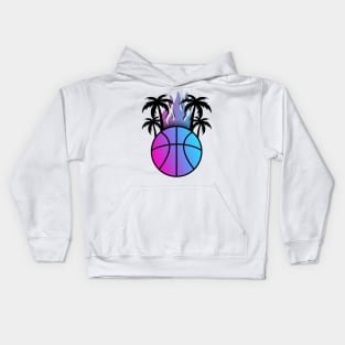 Miami Vice Palm Beach Basketball Kids Hoodie